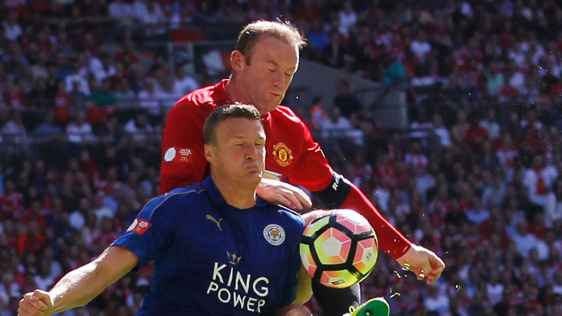 HD Wayne Rooney Manchester United Robert Huth Leicester City 07082016