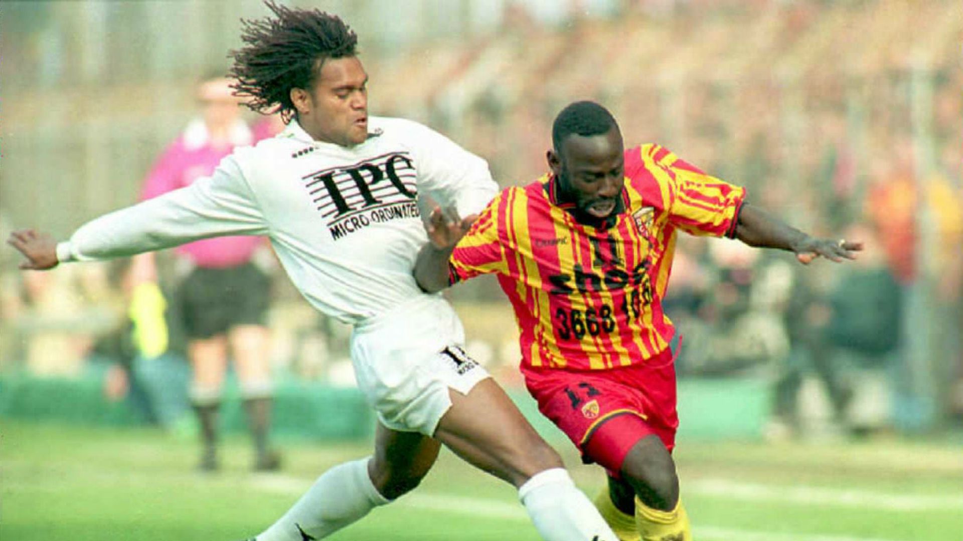 Christian Karembeu Roger Boli Lens Nantes Division 1 04021995