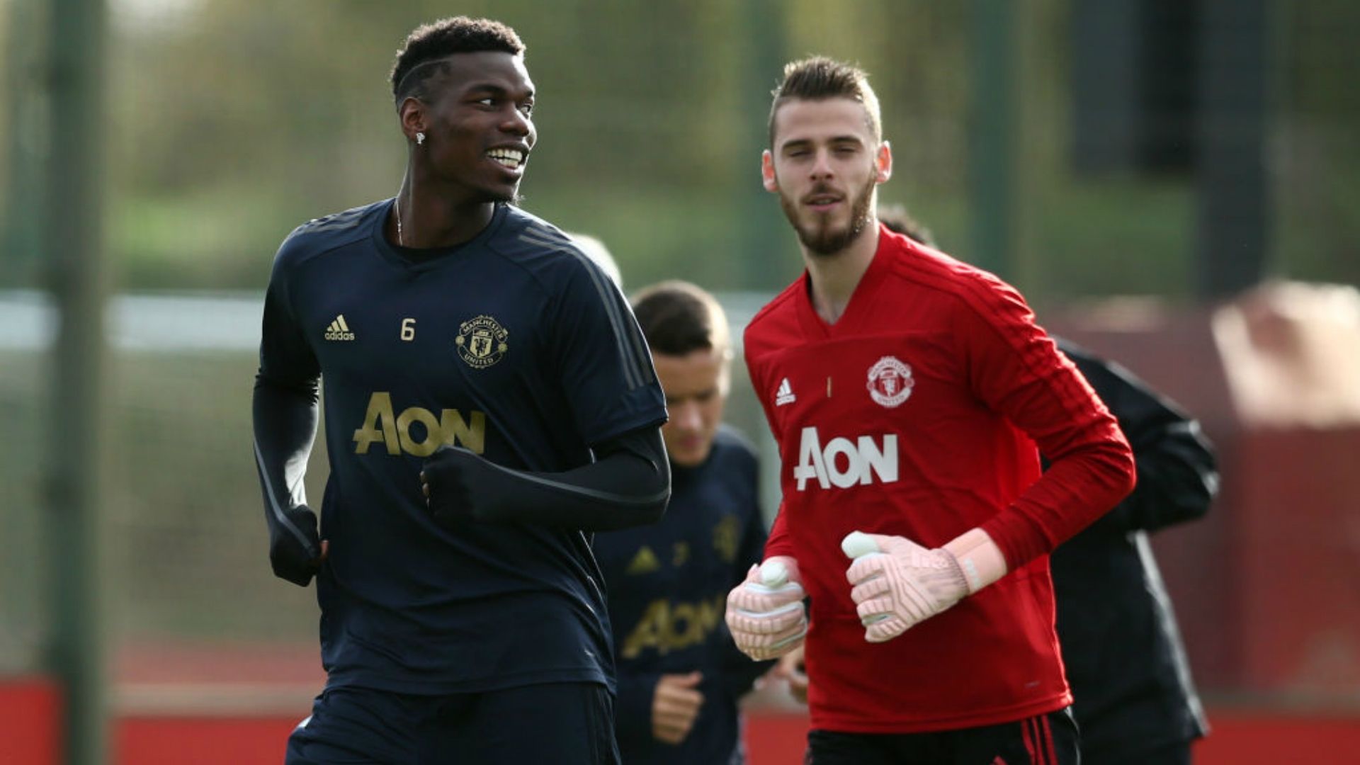 Paul Pogba David de Gea Manchester United
