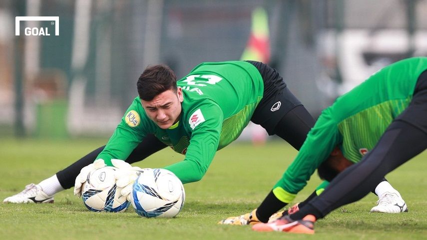 Đội tuyển Việt Nam tập luyện chuẩn bị vòng loại Asian Cup 2019 ngày 23/3