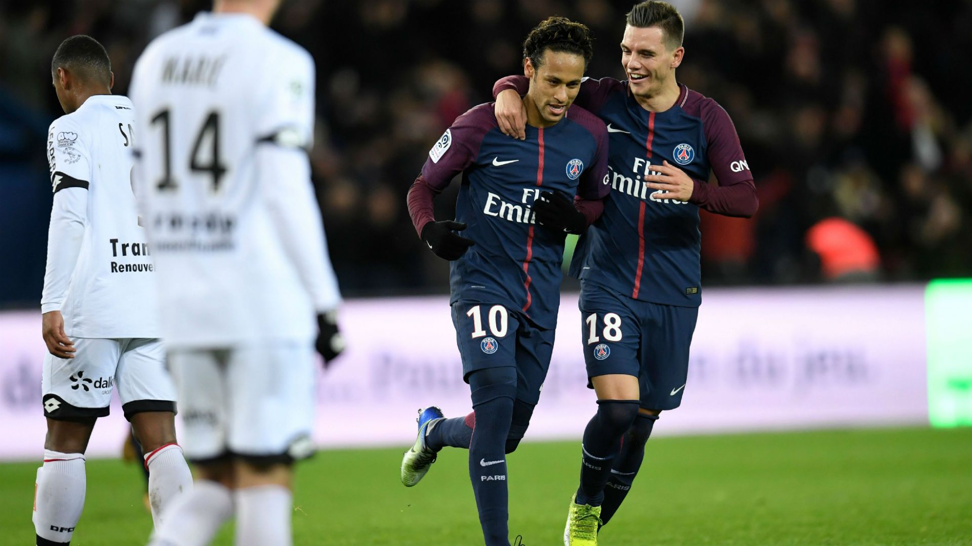 Neymar Giovani Lo Celso PSG Dijon Ligue 1 17012018