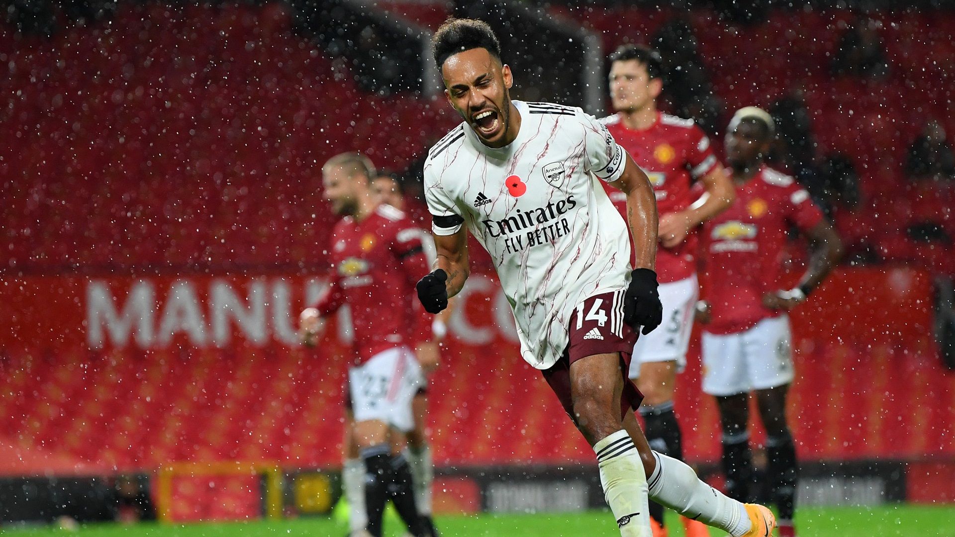 Pierre-Emerick Aubameyang Arsenal Man Utd 01112020