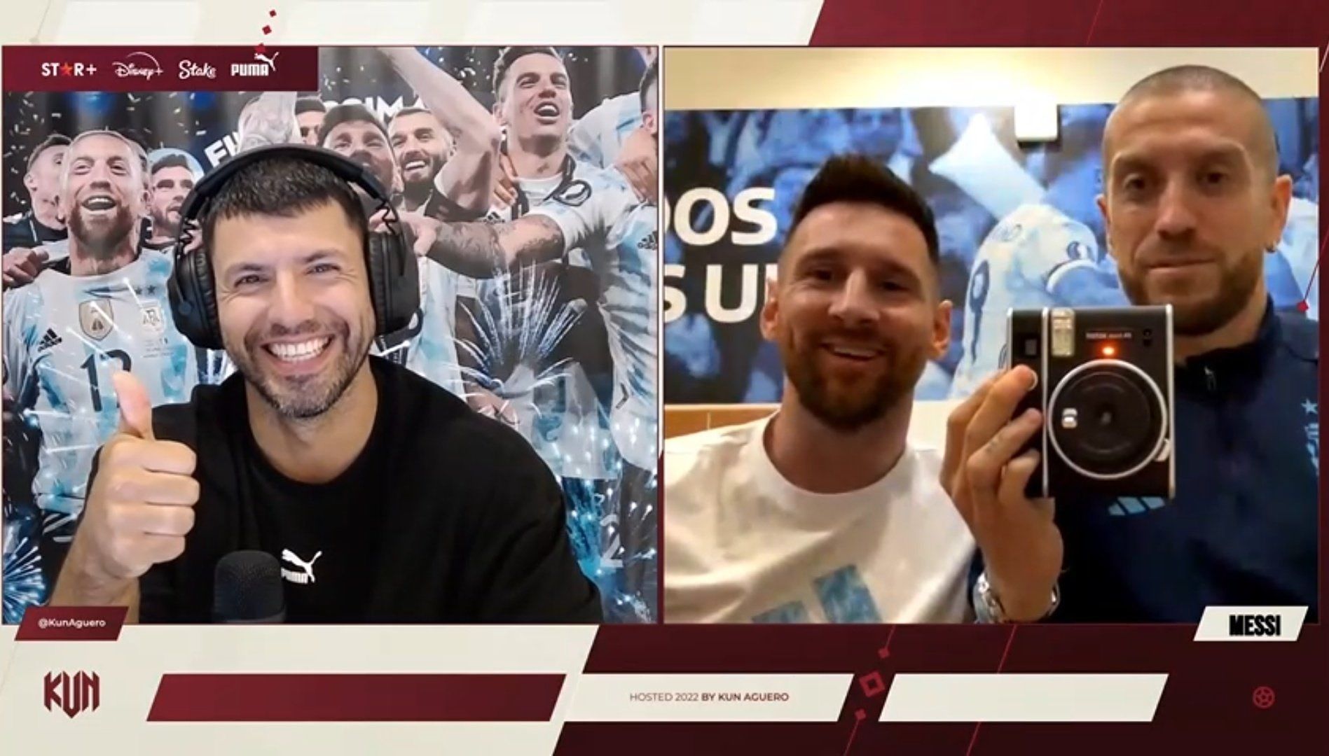 sergio aguero lionel messi papu gomez twitch 2022