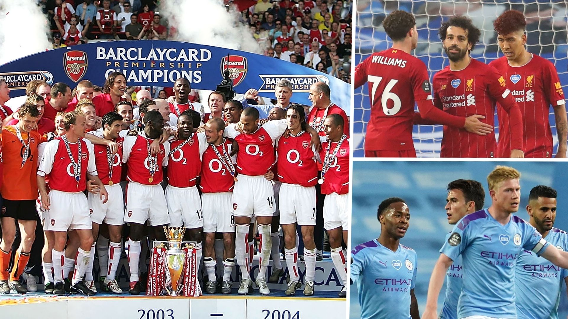 Arsenal Liverpool Manchester City Invicibles