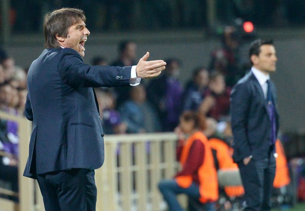 Antonio Conte Vincenzo Montella Fiorentina Juventus UEFA Europa League 03202014
