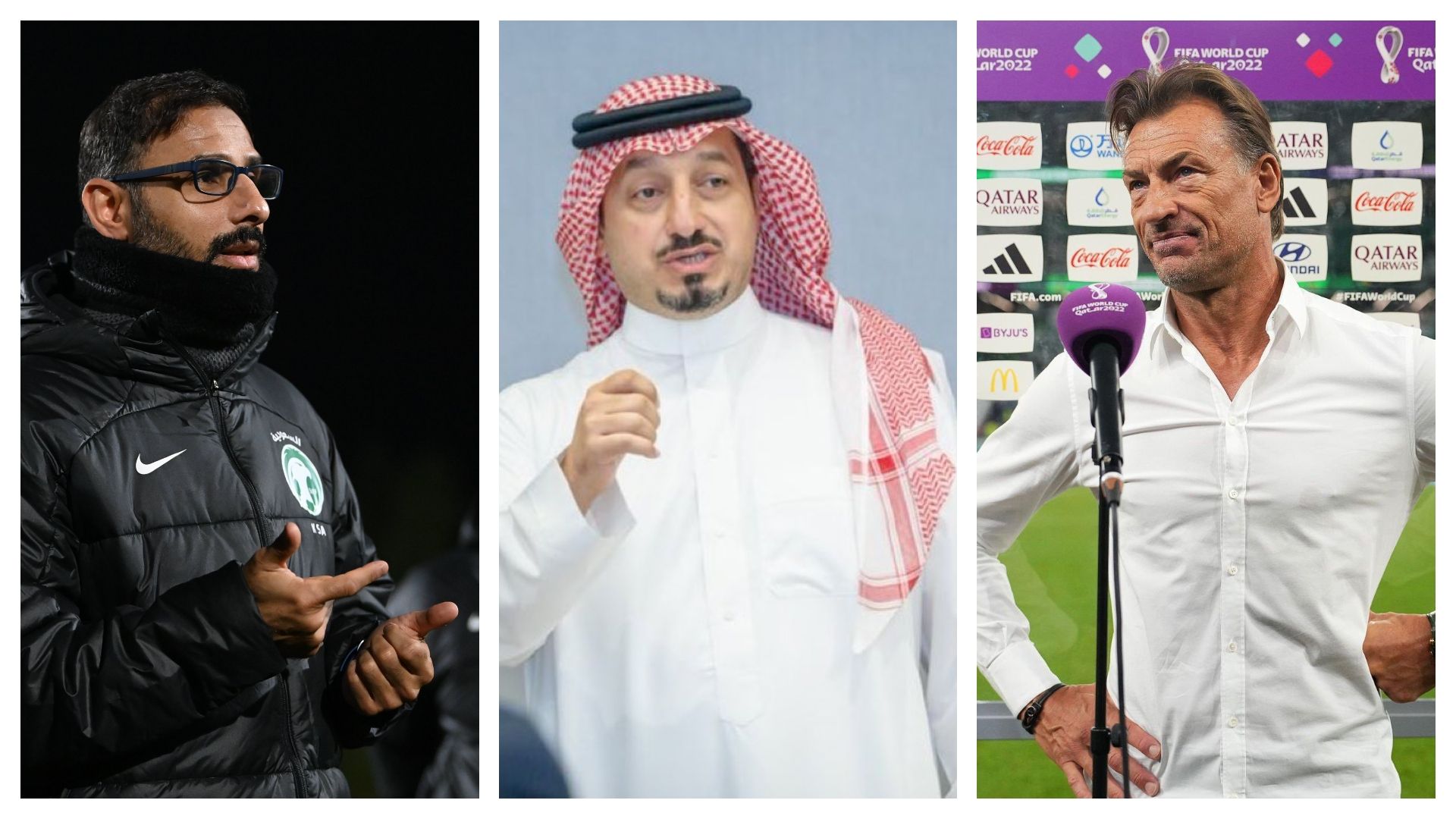 Herve Renard - Saad Al-Shehri - yasser al misehal - saudi 2023