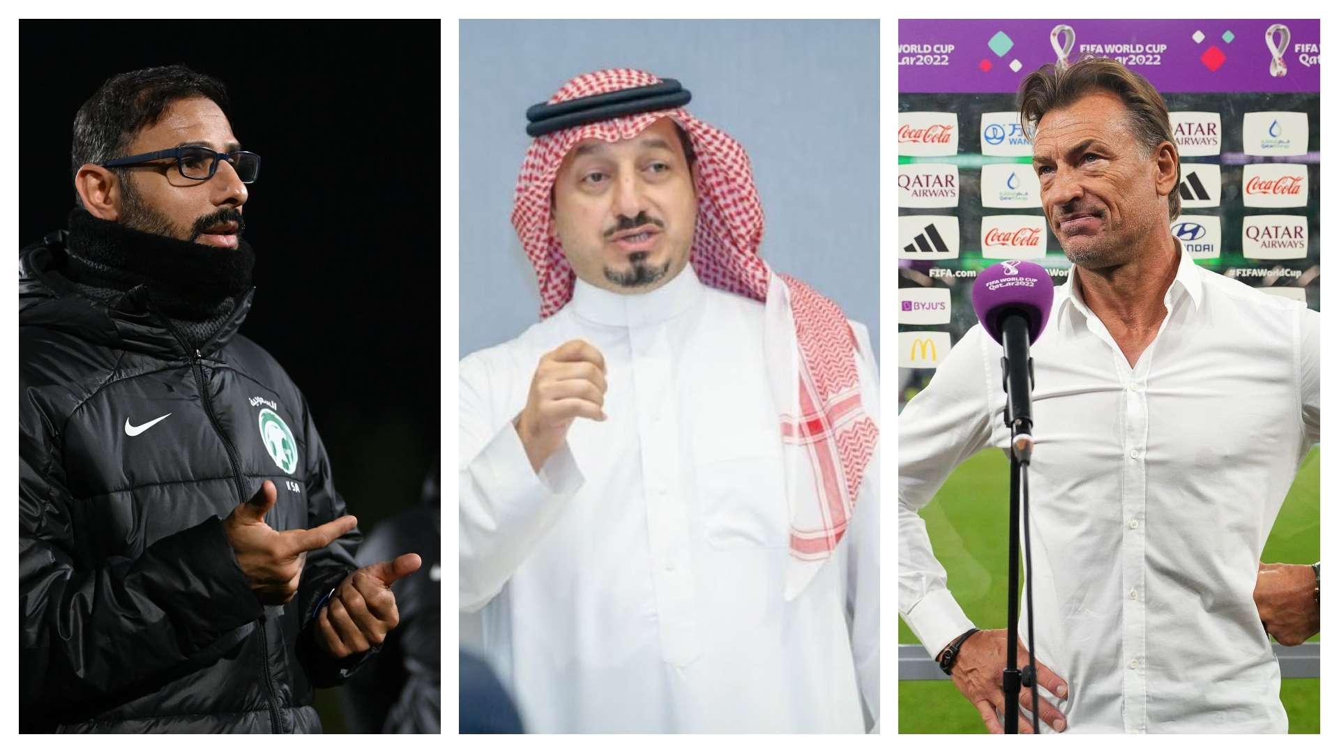 Herve Renard - Saad Al-Shehri - yasser al misehal - saudi 2023