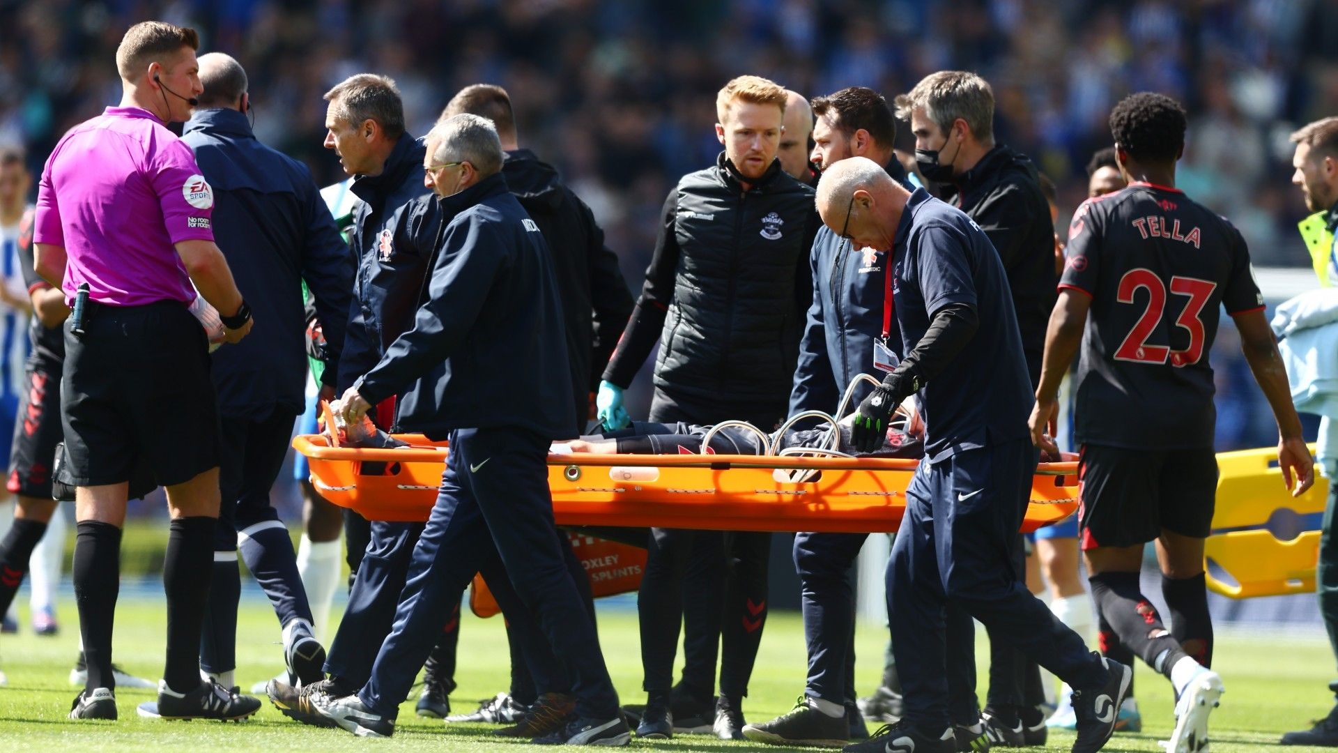 Tino Livramento Brighton vs Southampton Premier League 2021-22