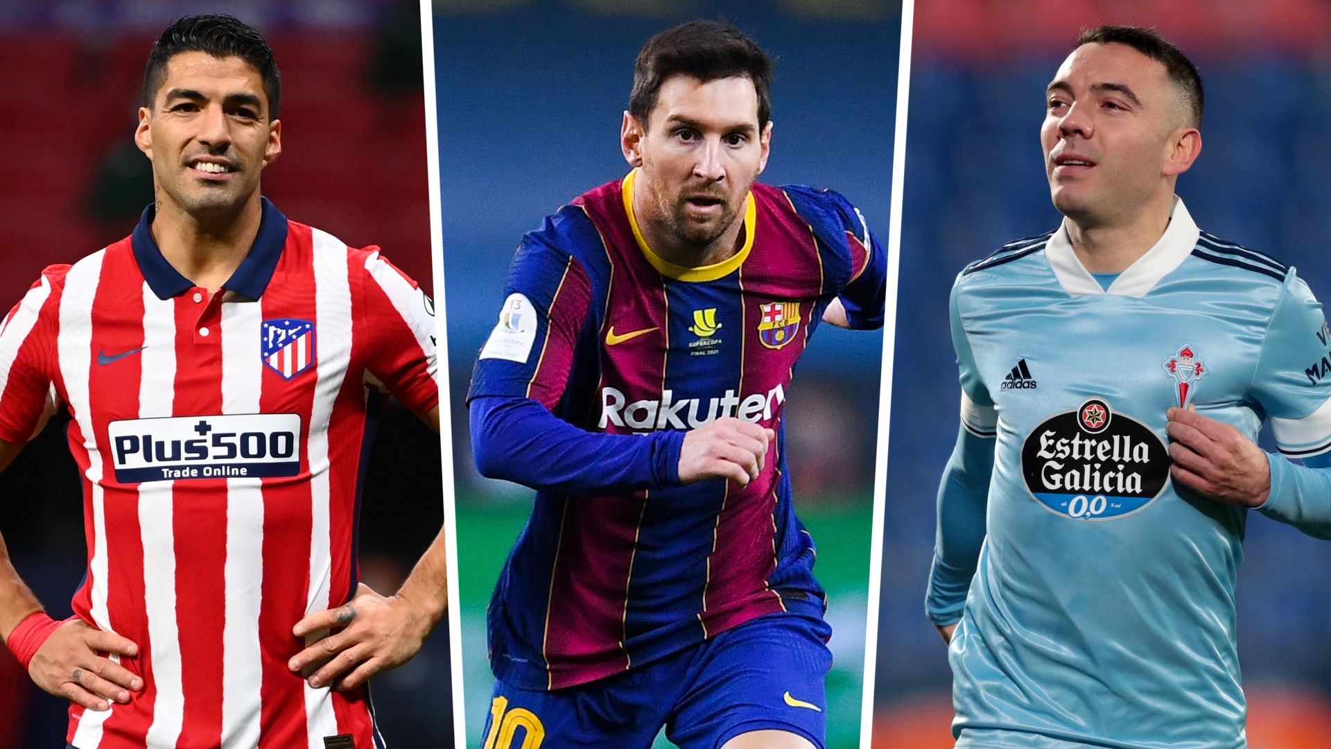 Luis Suarez Lionel Messi Iago Aspas