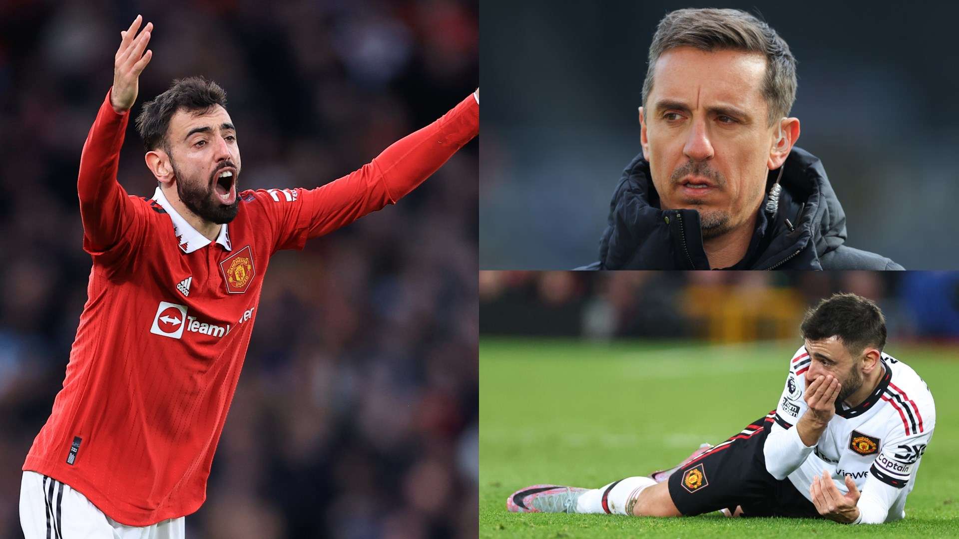 Bruno Fernande Gary Neville Manchester United split