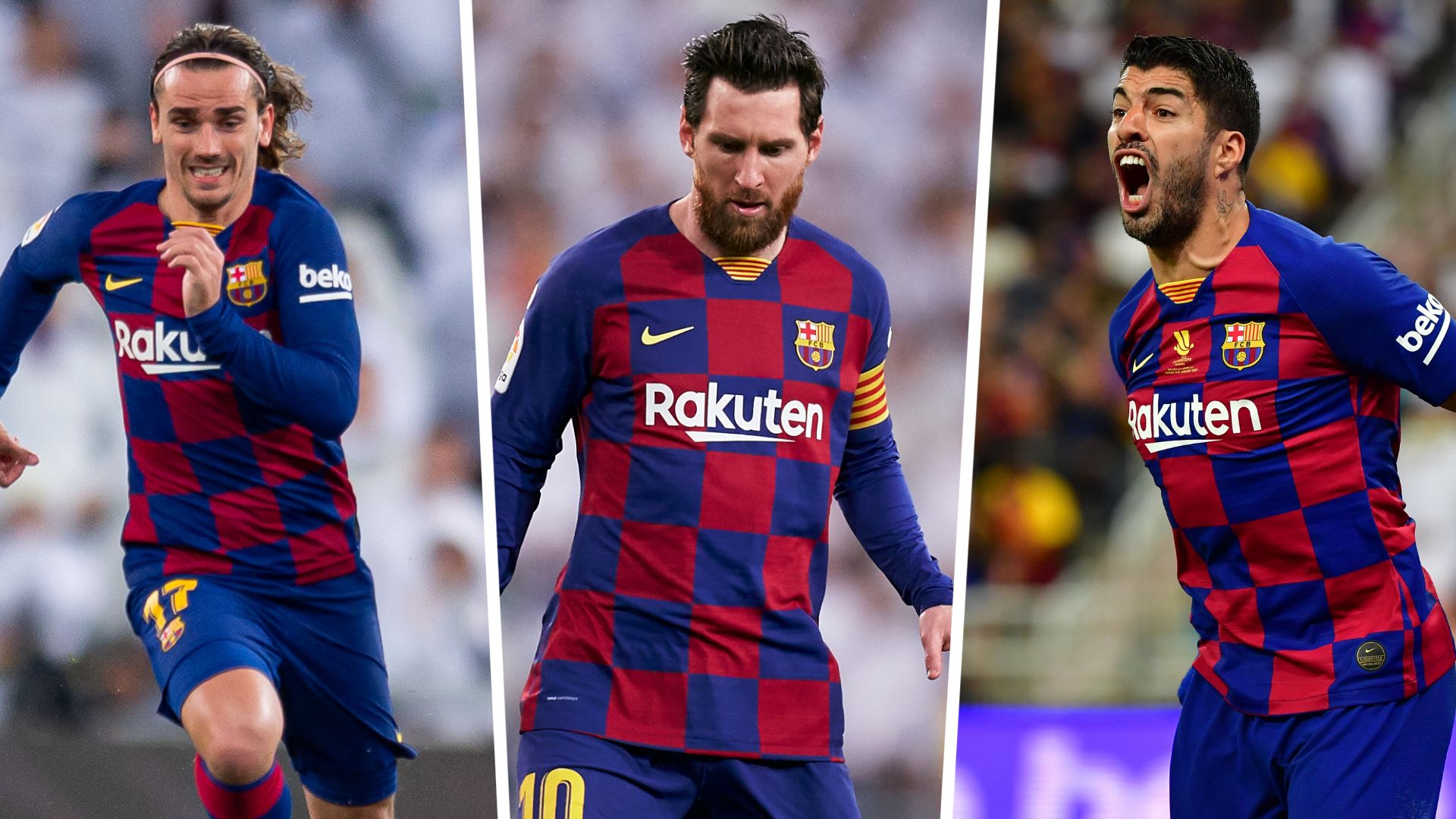 Griezmann, Messi, Suárez Barcelona