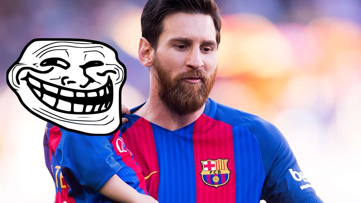 Messi e Mateo troll face