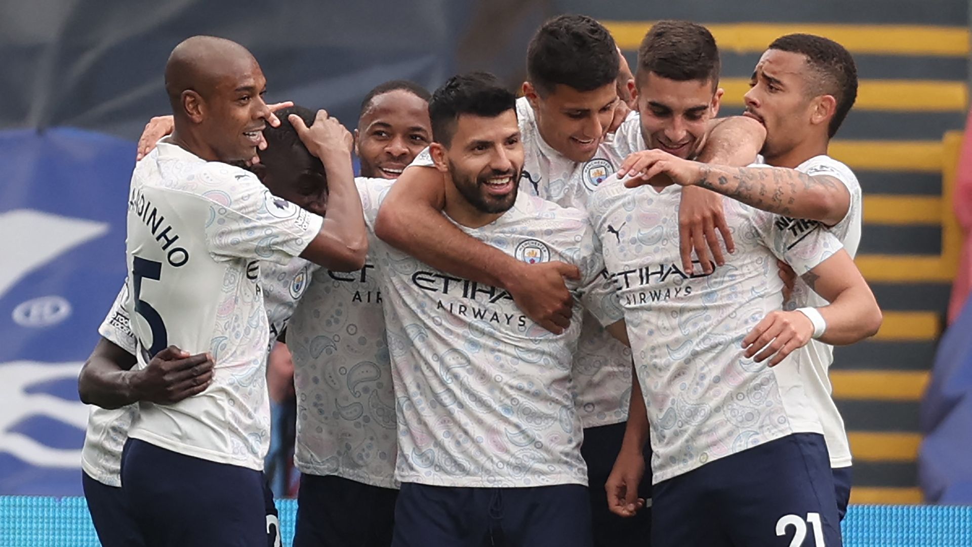 Sergio Aguero Ferran Torres Man City 2020-21