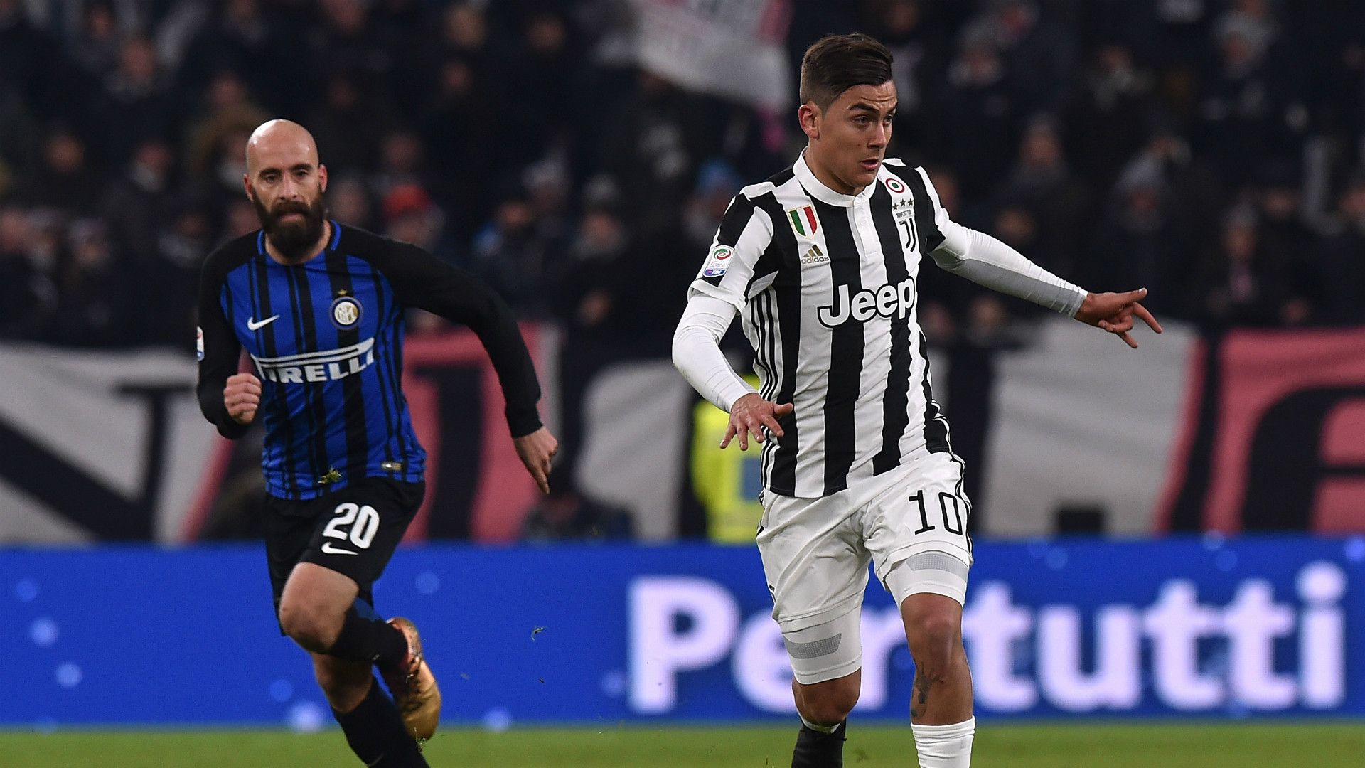 Borja Valero, Paulo Dybala, Juventus, Inter, Serie A, 09122017