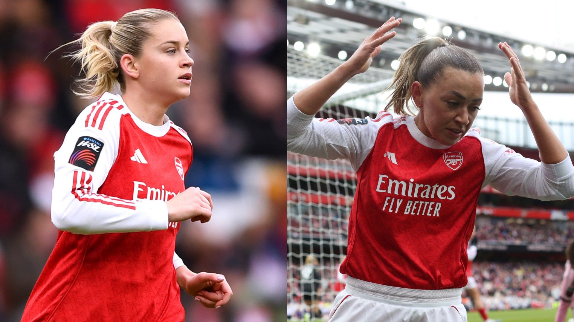 Alessia Russo Katie McCabe Arsenal Women split
