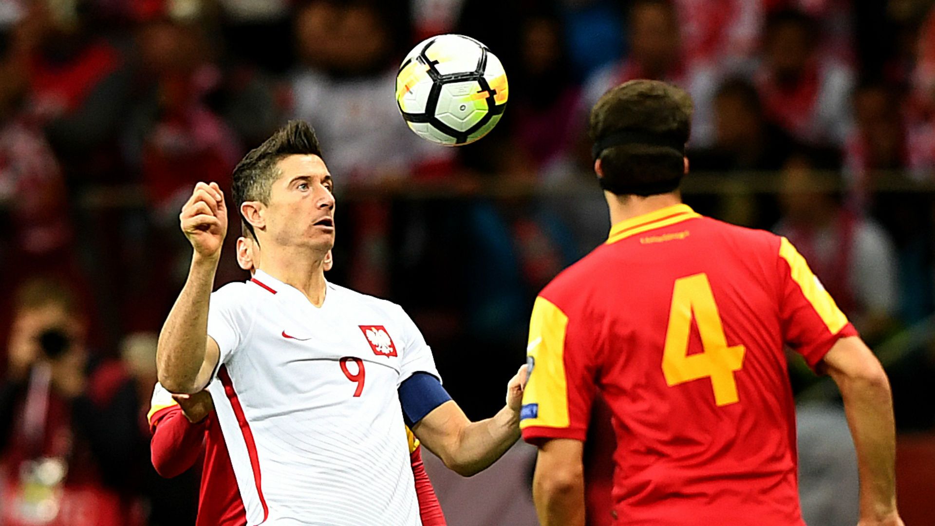 Robert Lewandowski Poland vs Montenegro