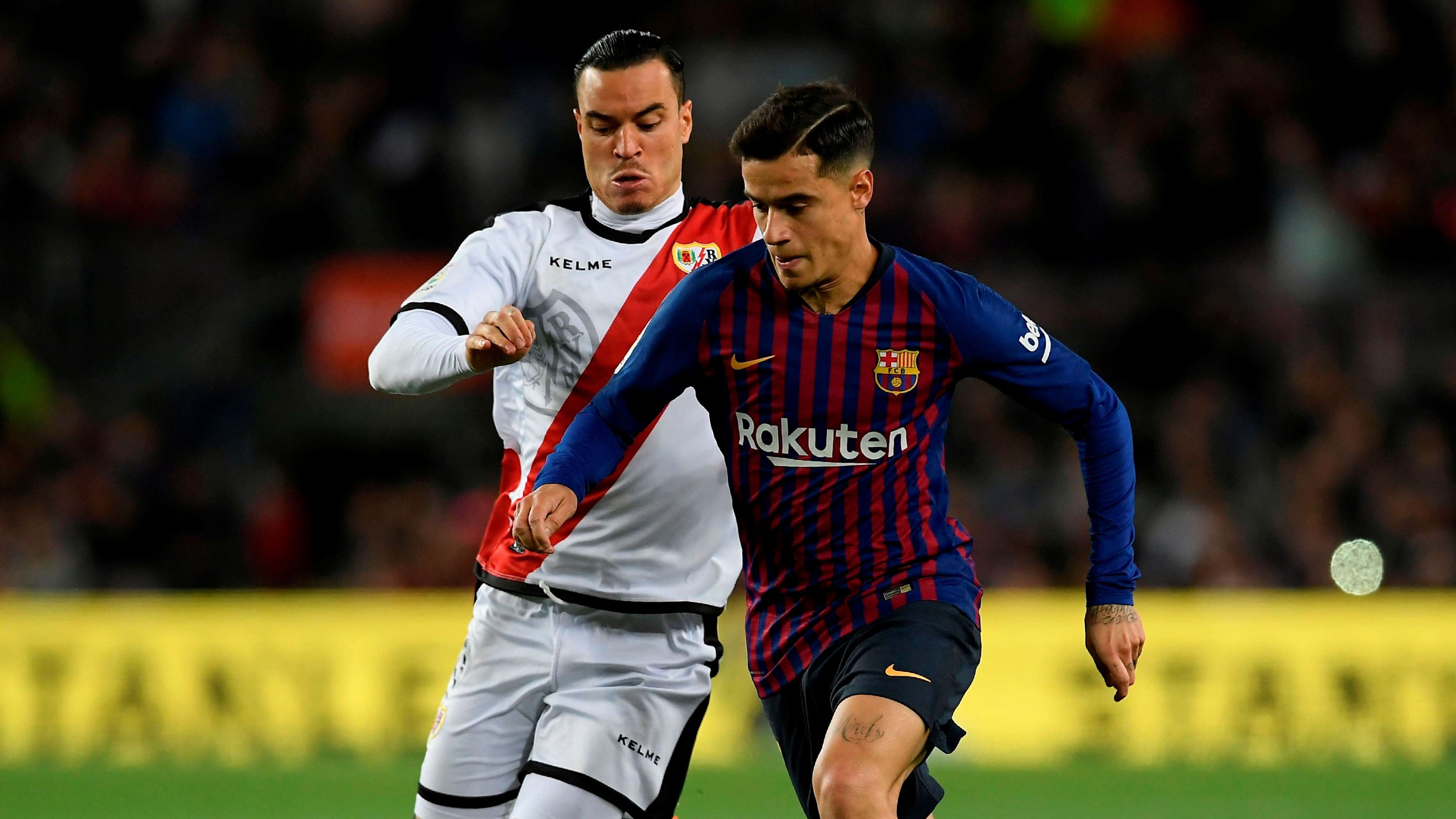 Philippe Coutinho Raul de Tomas Barcelona Rayo Vallecano LaLiga 09032019