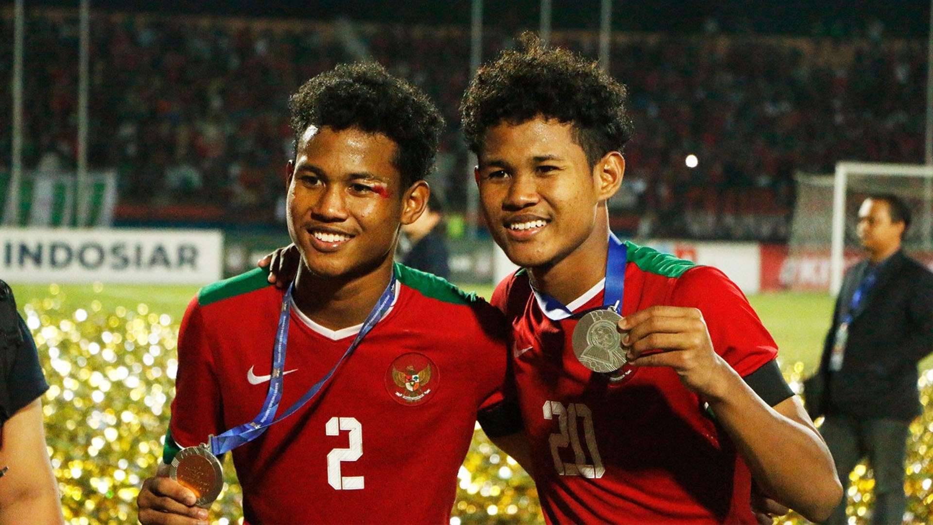 Selebrasi Indonesia U-16 - Amiruddin Bagus Kahfi & Amiruddin Bagas Kaffa