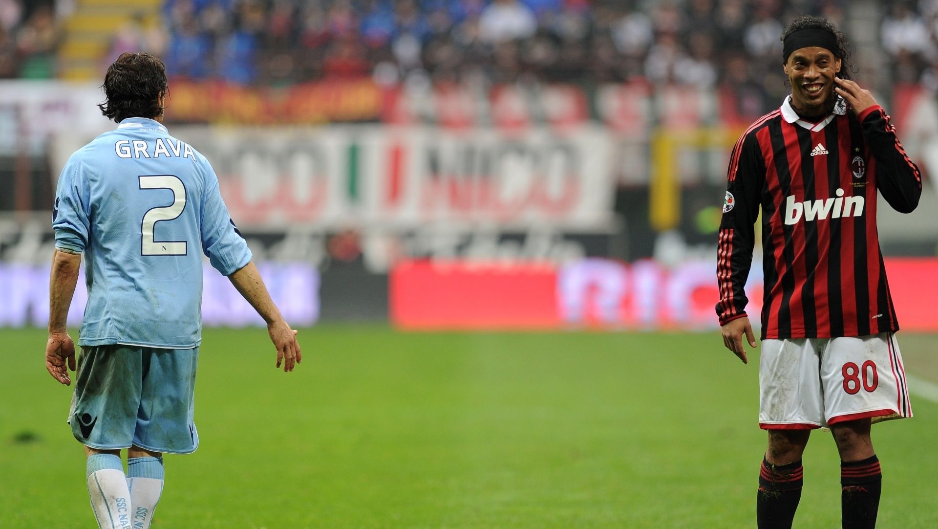 Ronaldinho Gianluca Grava Milan Napoli 2010