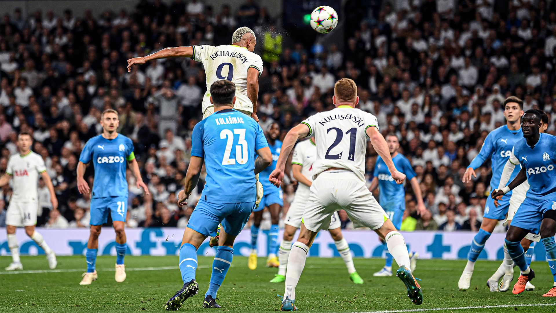 Richarlison header Tottenham Marseille 2022-23
