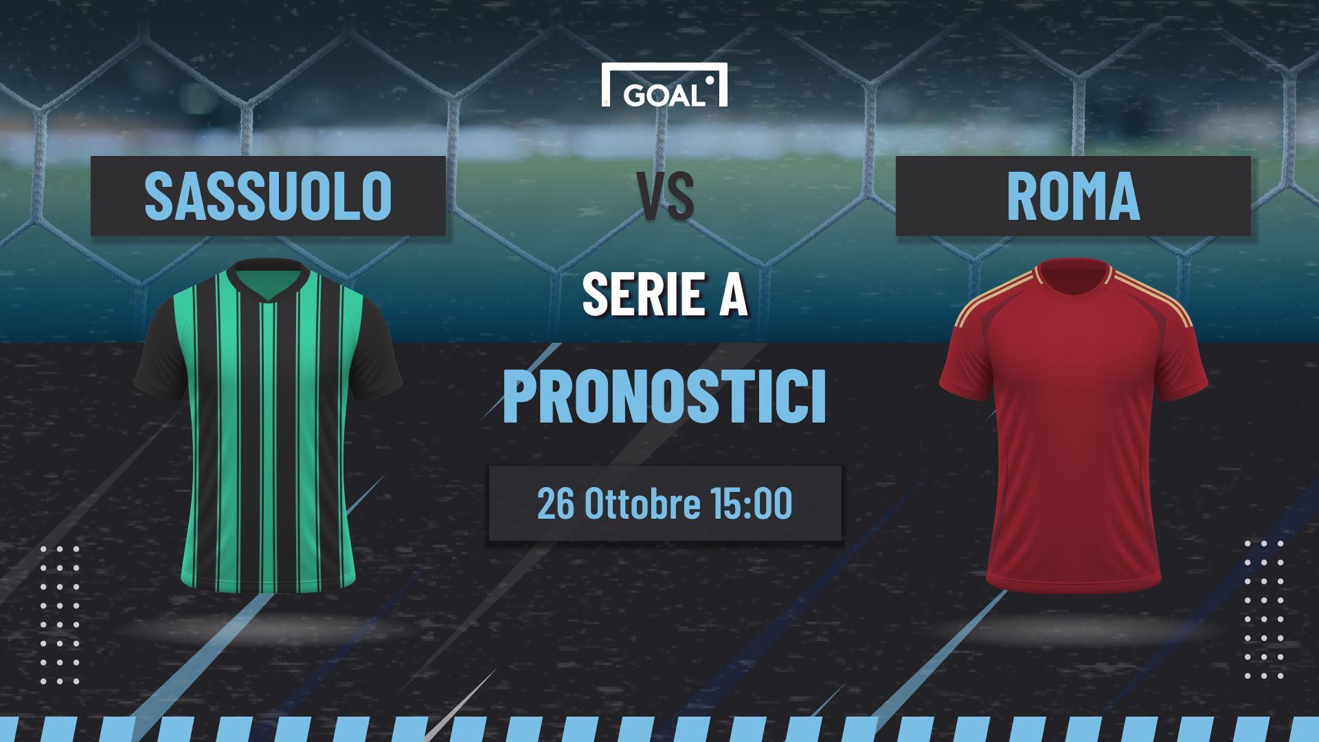 Pronostici Sassuolo - Roma