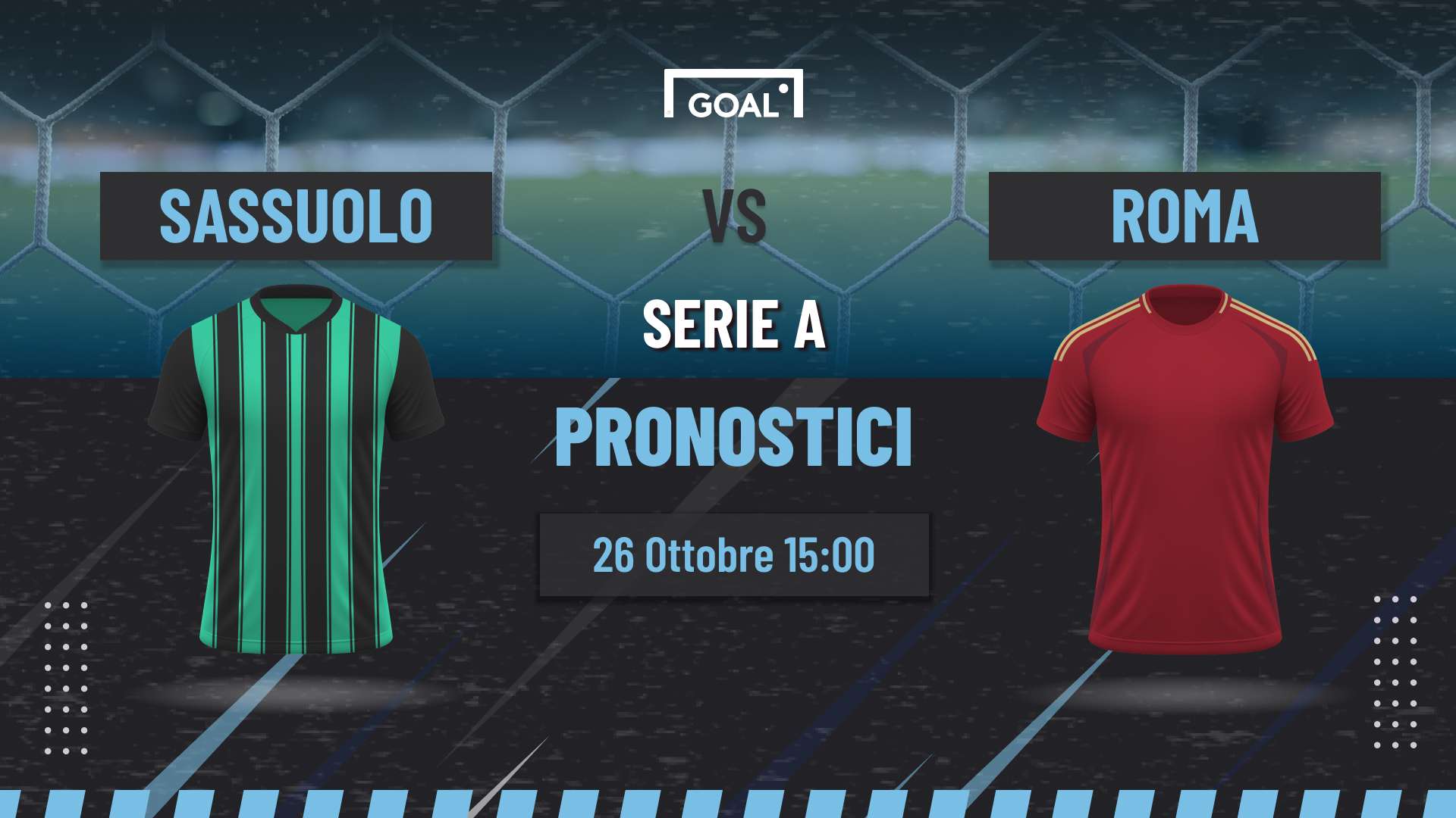 Pronostici Sassuolo - Roma