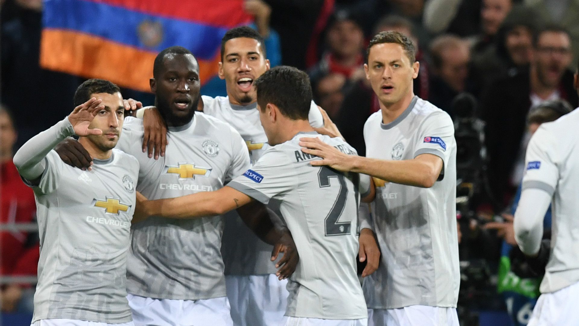 Manchester United celebrate