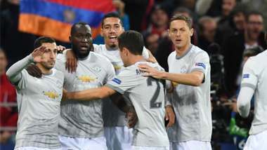Manchester United celebrate