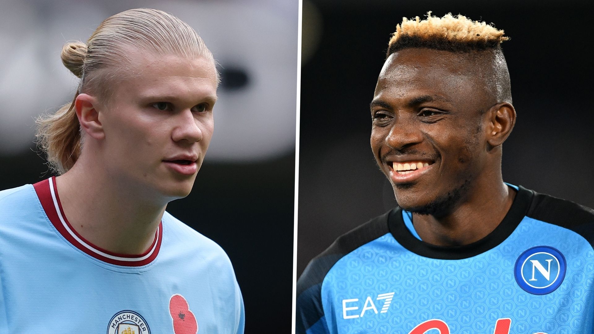 Erling Haaland Victor Osimhen