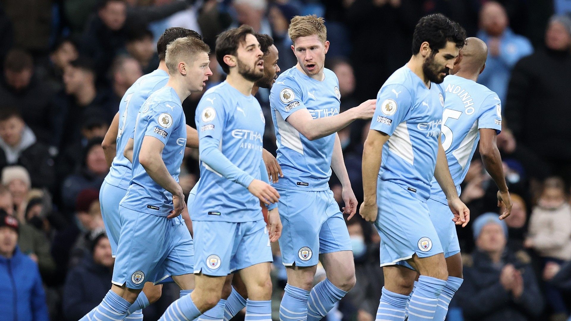 Kevin De Bruyne Manchester City Leicester 2021-22