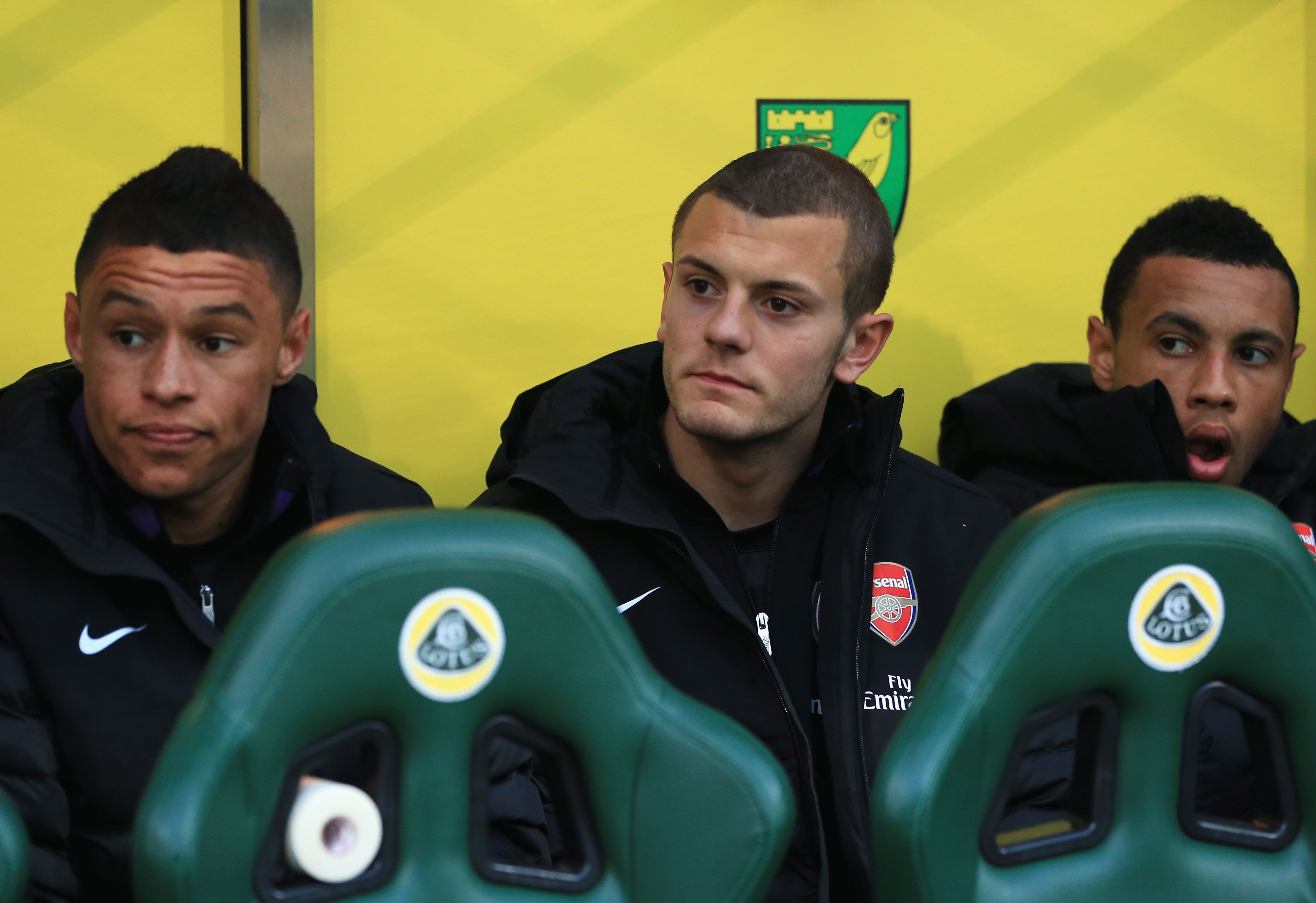 Alex Oxlade-Chamberlain, Jack Wilshere and Francis Coquelin - Arsenal
