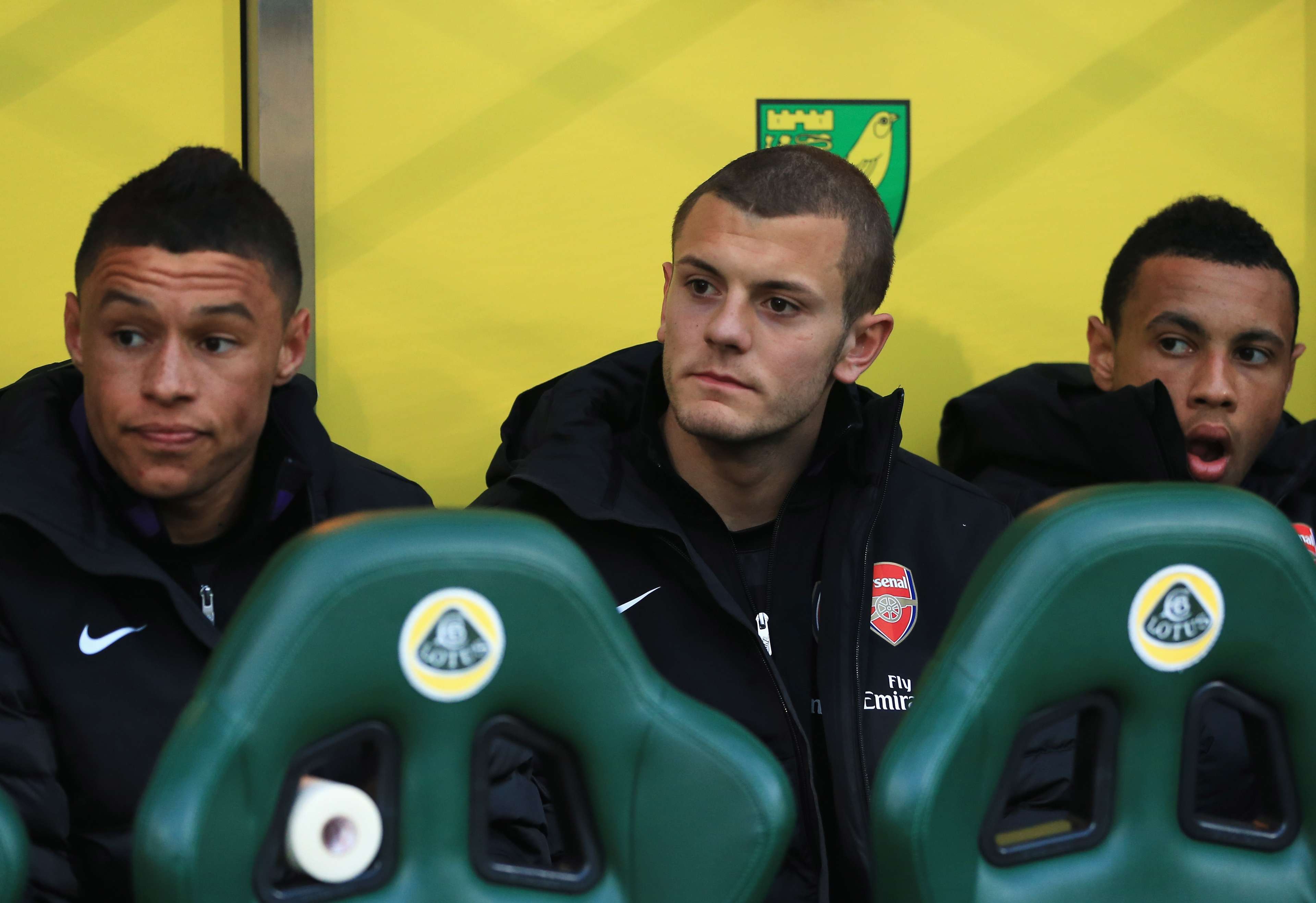Alex Oxlade-Chamberlain, Jack Wilshere and Francis Coquelin - Arsenal