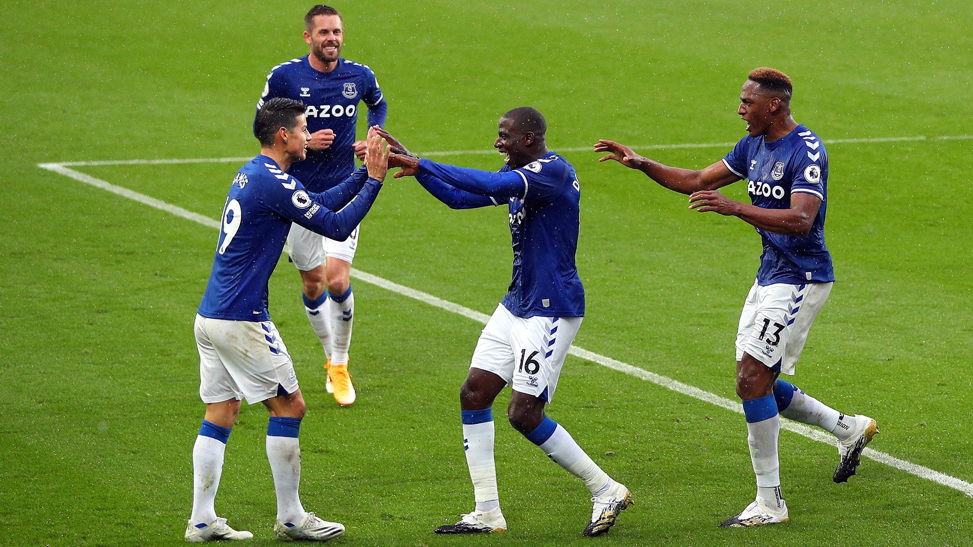 James Rodríguez Yerry Mina Everton 2020