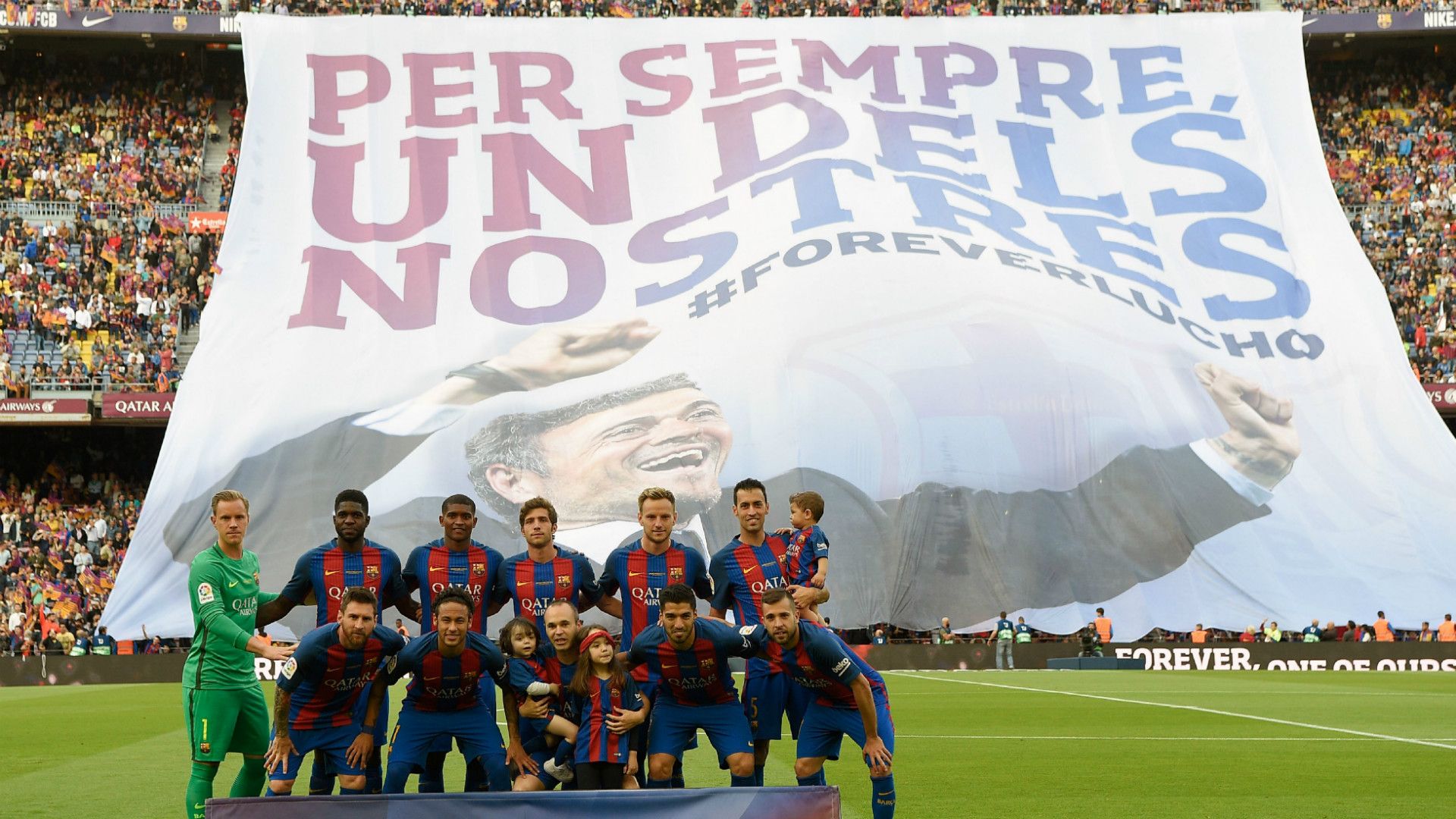 Tifo Luis Enrique Barcelona