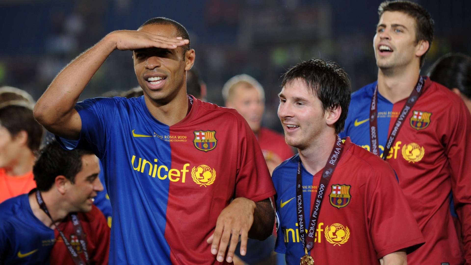 Lionel Messi Thierry Henry Barcelona