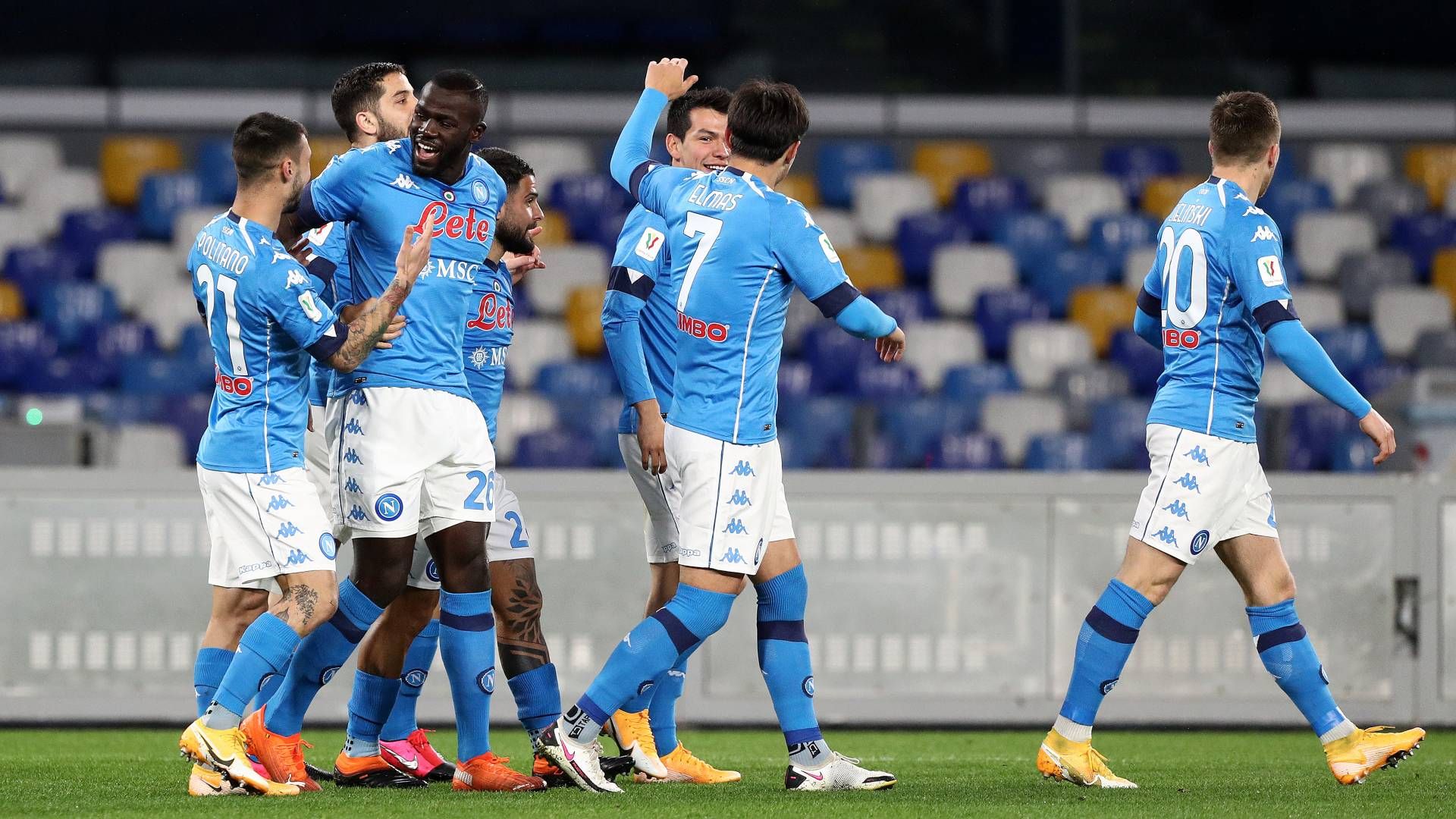 Koulibaly - Napoli celebrating