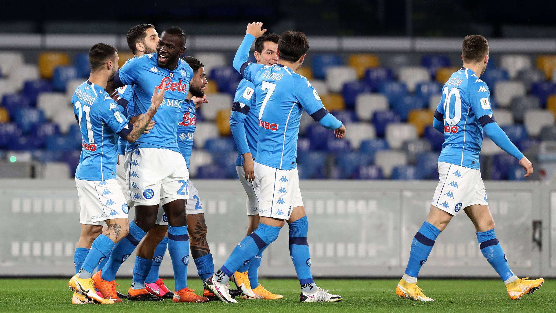 Koulibaly - Napoli celebrating