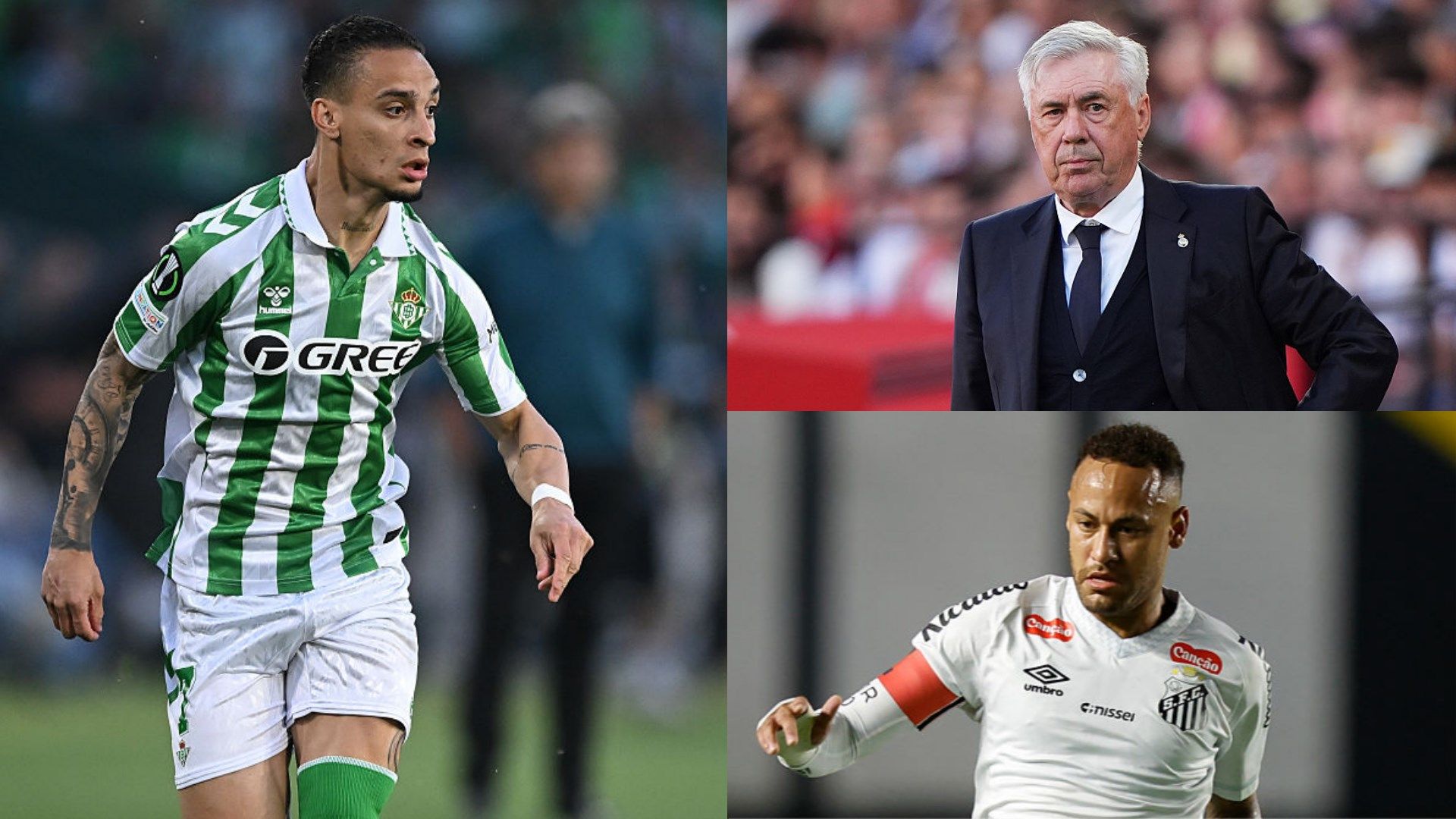 Antony, Ancelotti, Neymar