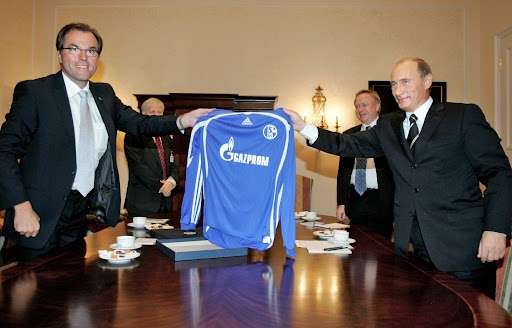 Toennies Putin Schalke Gazprom