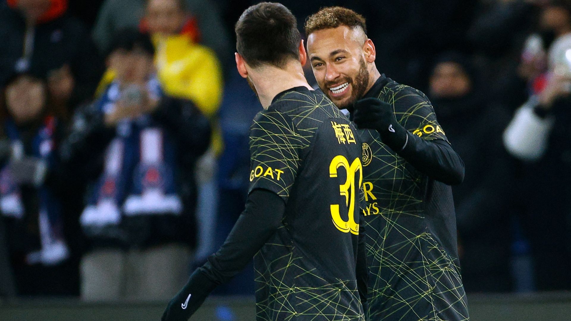 Neymar Messi PSG Reims Ligue 1 29012023