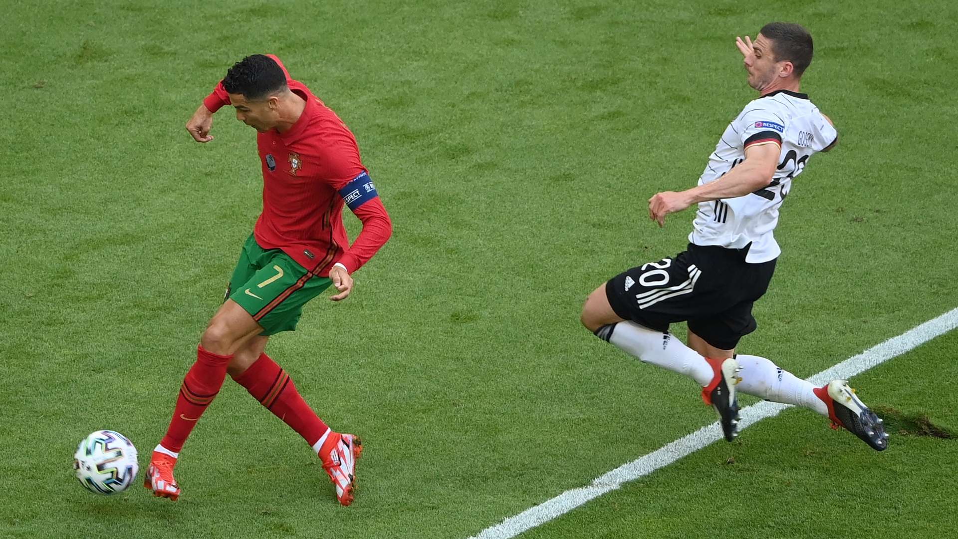 Cristiano Ronaldo, Robin Gosens, Portugal vs Germany Euro 2020