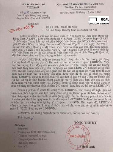 Công văn hỏa tốc VFF