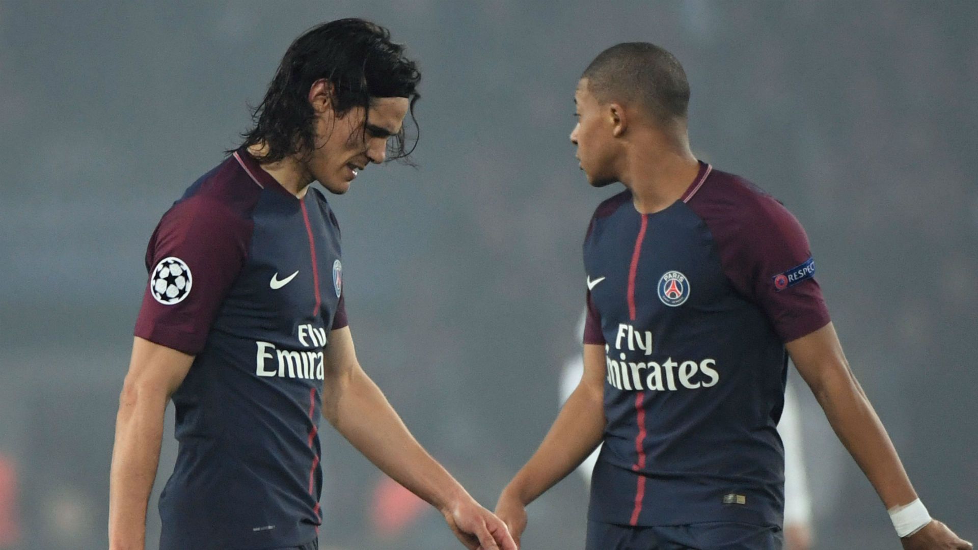 Edinson Cavani Kylian Mbappe PSG Real Madrid Champions League