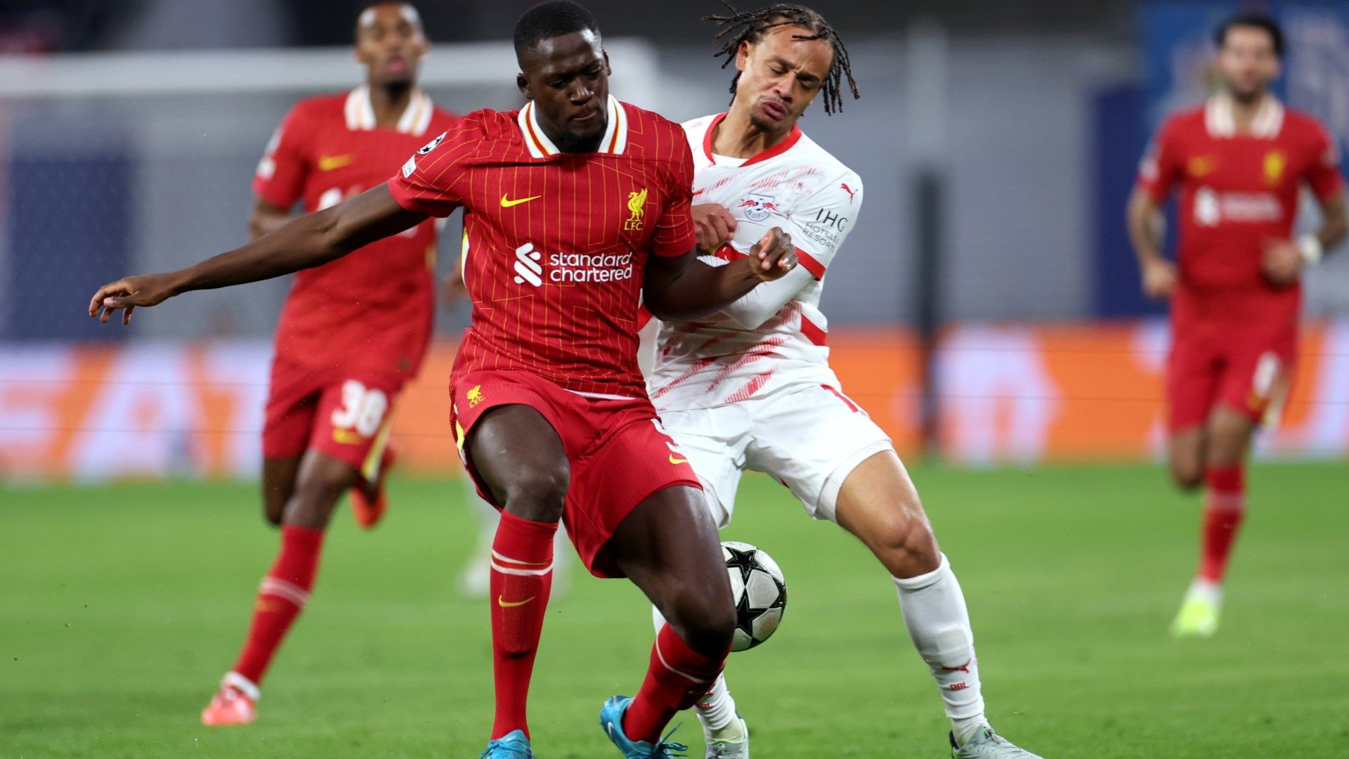 Ibrahima Konate RB Leipzig Liverpool Champions League 2024-25