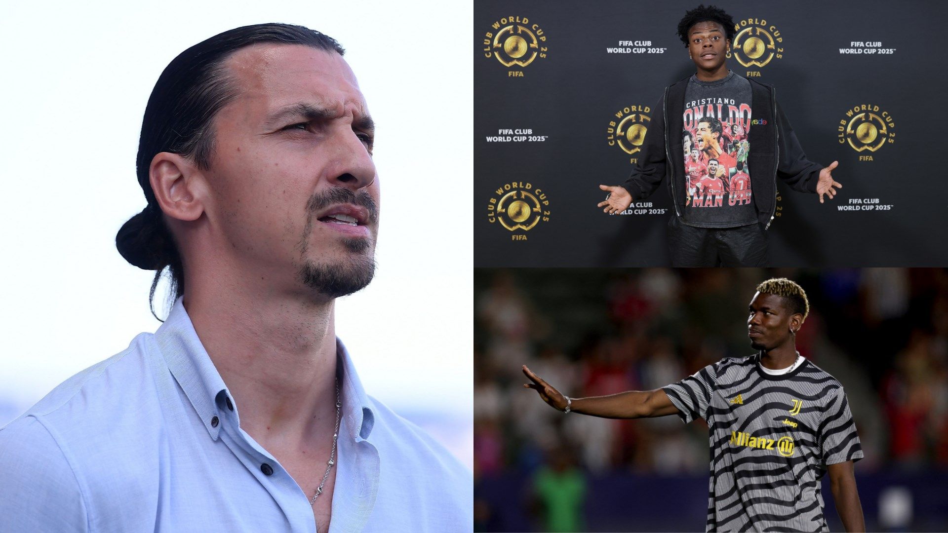 Zlatan Ibrahimovic iShowSpeed Paul Pogba