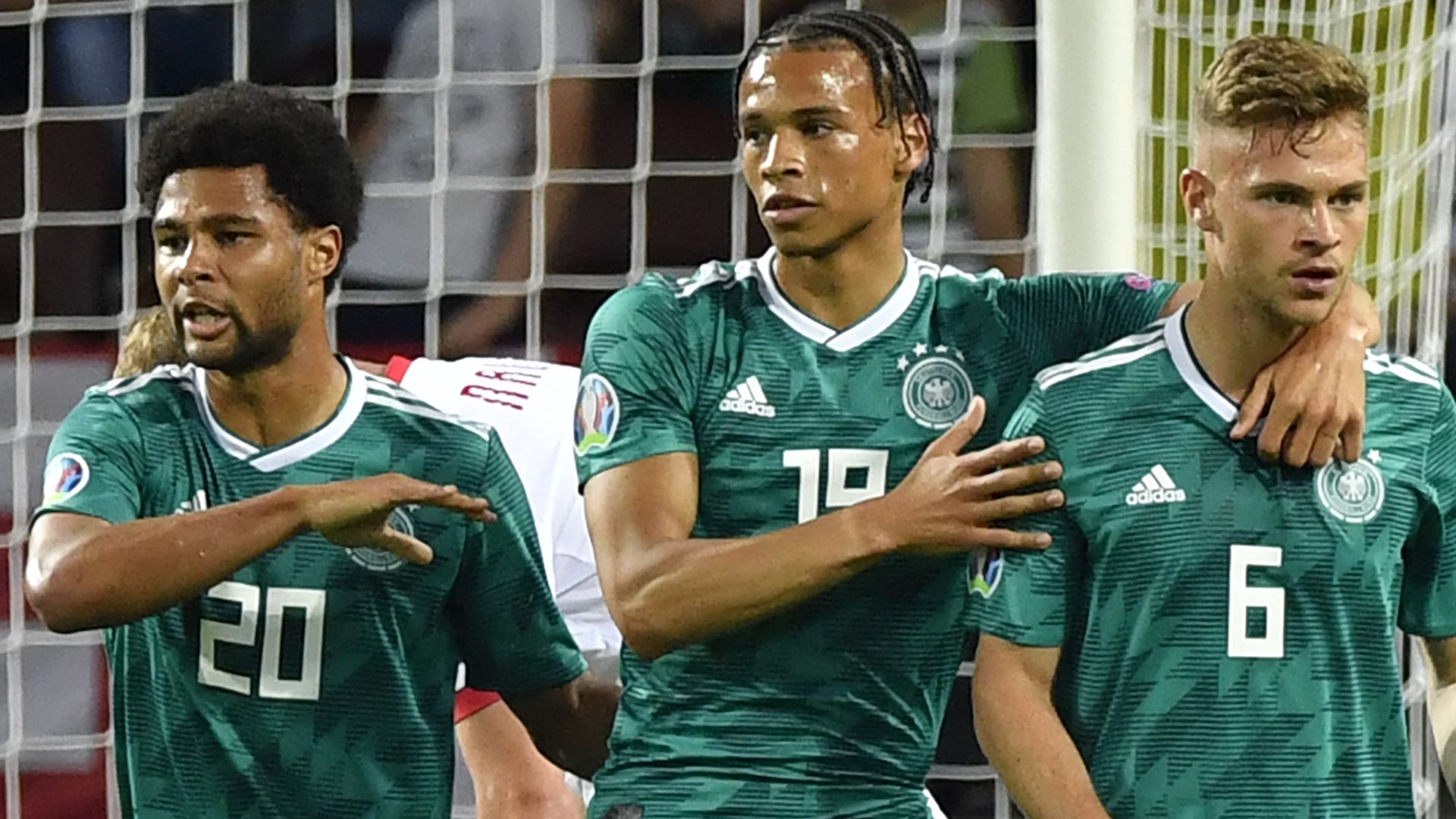 Serge Gnabry Leroy Sane Joshua Kimmich Germany HP ONLY