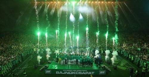 Ferencváros bajnoki ünneplés