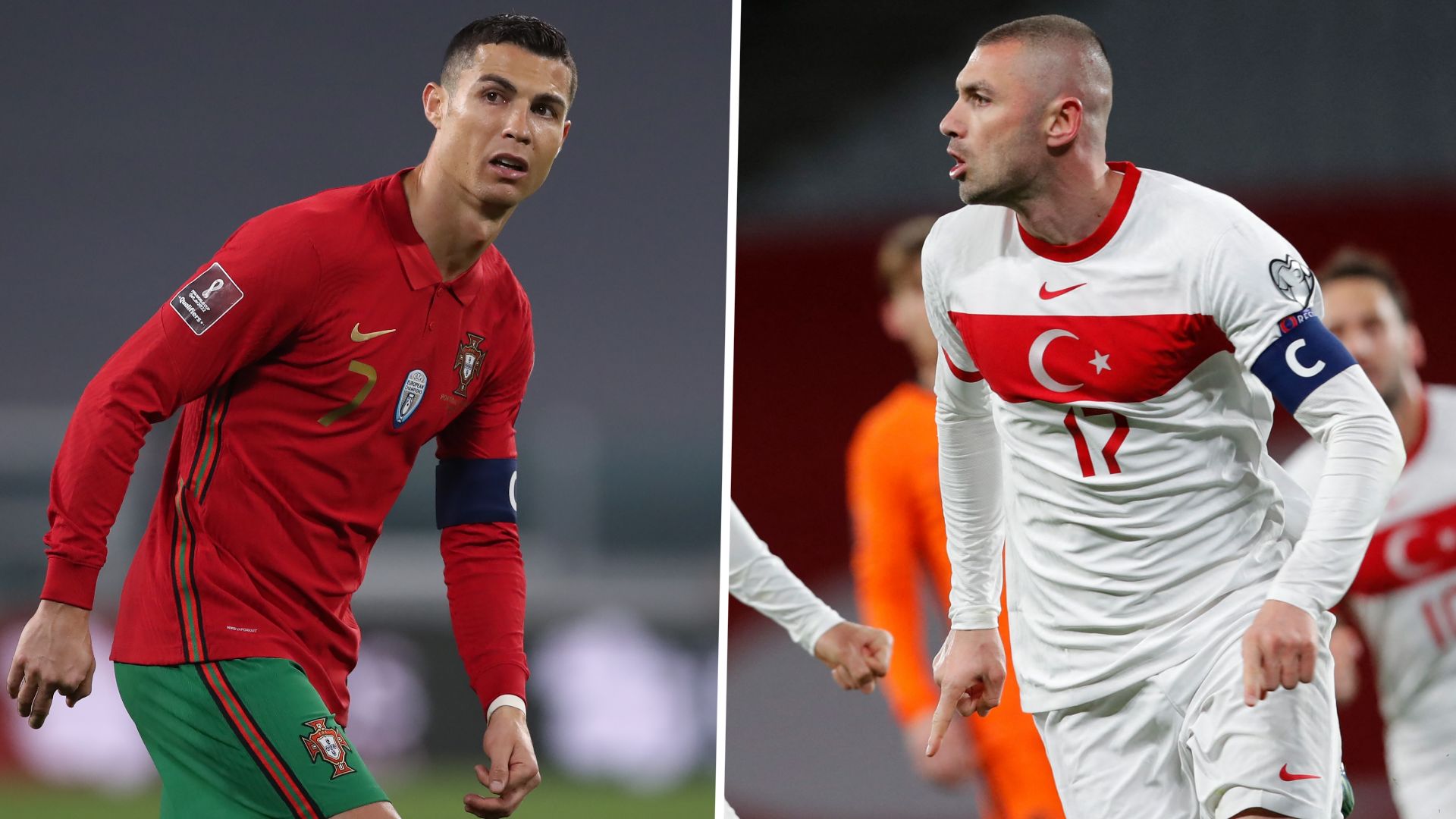 Cristiano Ronaldo Burak Yilmaz Portugal Turkey 032021