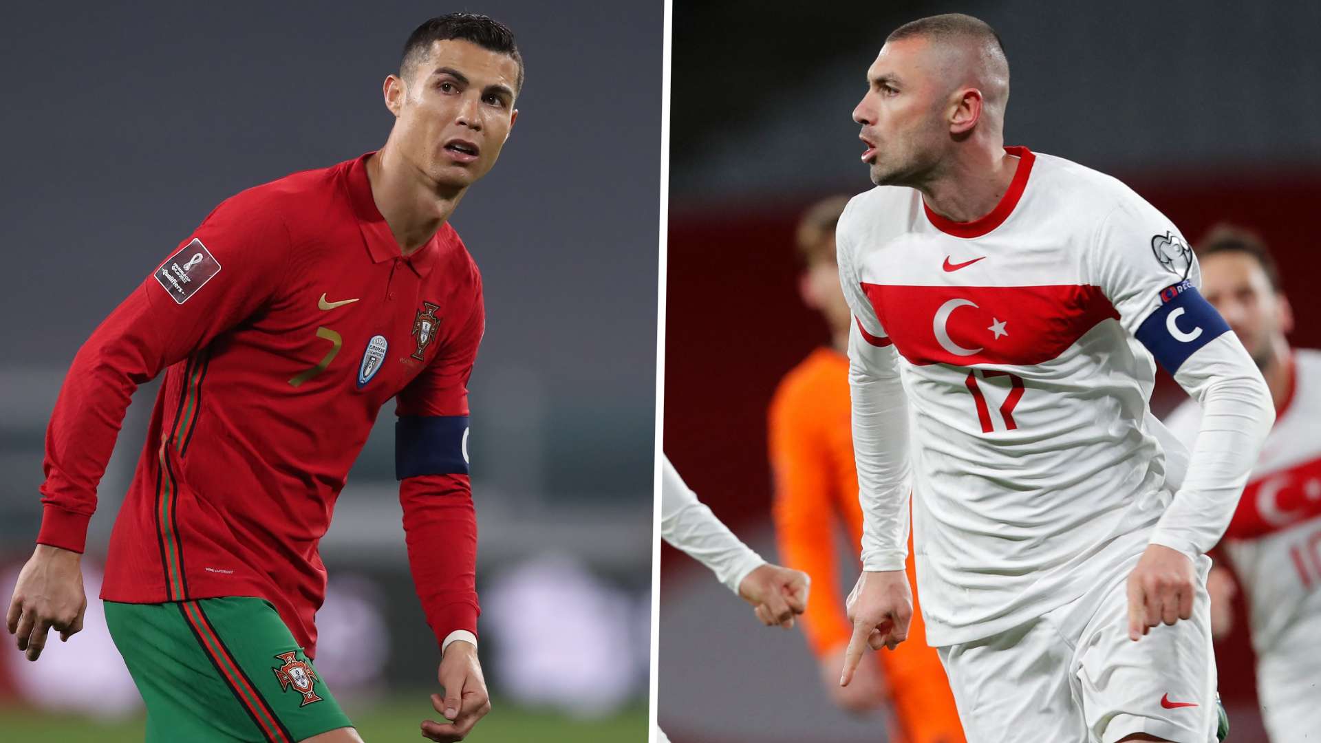 Cristiano Ronaldo Burak Yilmaz Portugal Turkey 032021