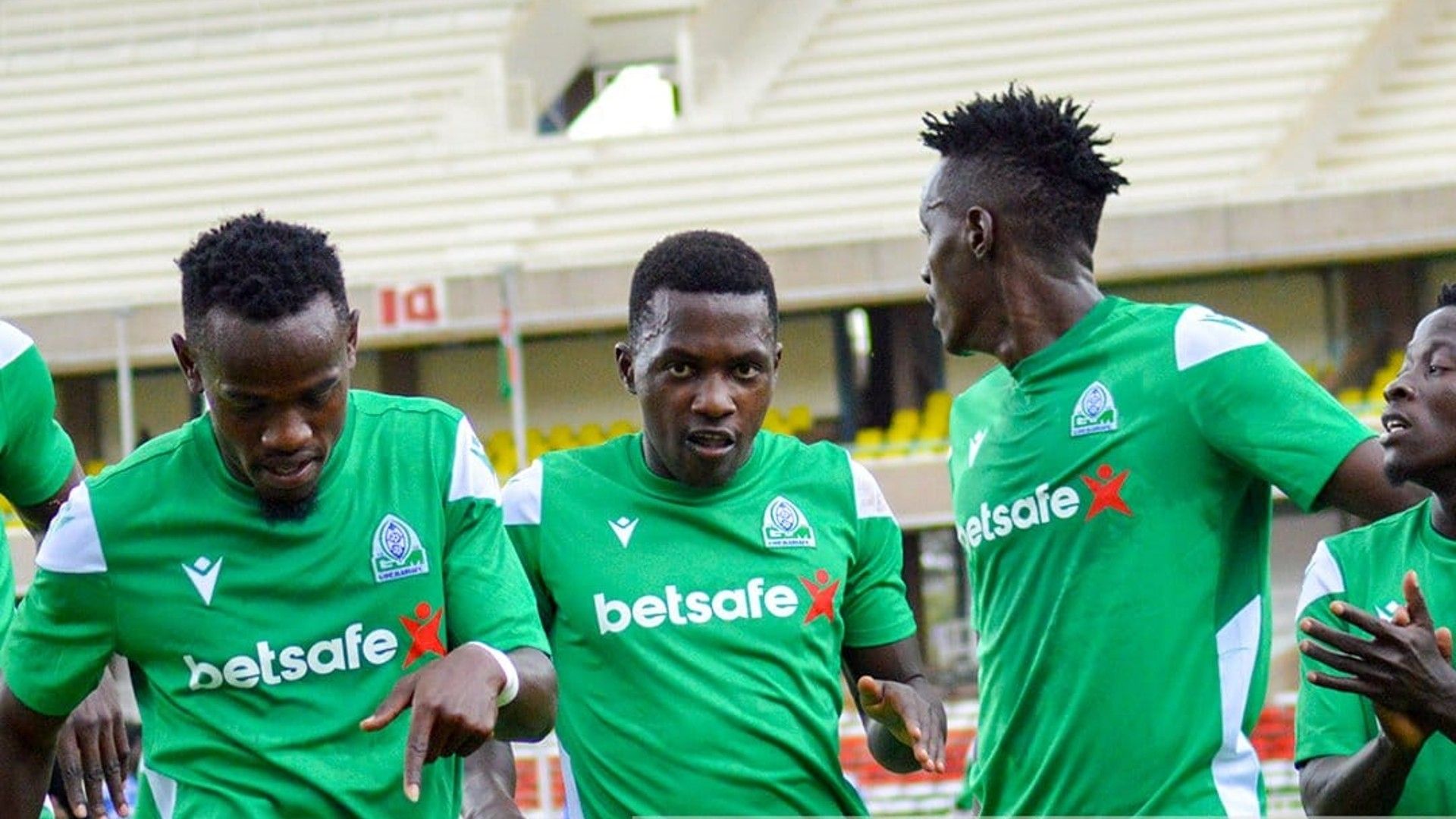 Gor Mahia celebrates vs AFC Leopards.